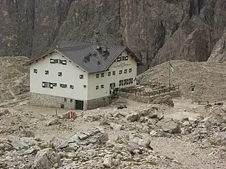 Zielpunkt Pisciadùhütte