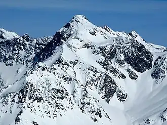 Südwestansicht des Piz Calderas