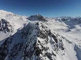 Luftbild vom Piz Campagnung
