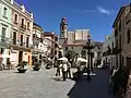 Rathausplatz mit der Kirche Santa Maria i Sant Nicolau im Hintergrund