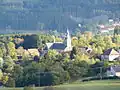 Kirche Saint-Arnould vom ehemaligen Wasserturm aus gesehen