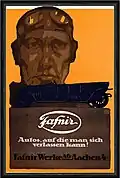 Fafnir-Werbeplakat des Grafikers Louis Oppenheim (1910)