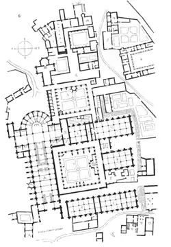 Plan des Klosters Clairvaux