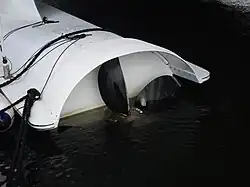 Propeller des früheren Oberflächenantriebs