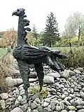 Der Wüstenvogel (1956) von Fritz Bürgin (1917–2003), Schwimmbad Gitterli, Liestal