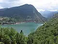 Blick zum Staudamm