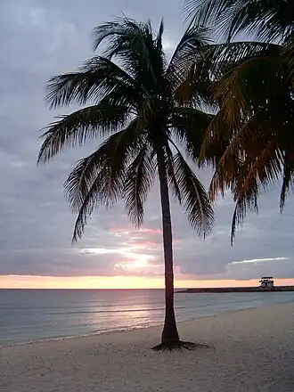 Sonnenuntergang am Strand von P.G.