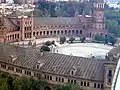 Luftbild der Plaza de España
