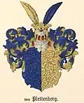 Wappen derer von Plettenberg im Baltischen Wappenbuch
