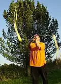 Weave-Figur mit Schweif-Poi