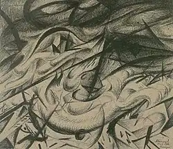 Brand in Kiew, 1916 (Nationales Kunstmuseum der Ukraine)
