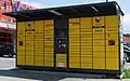 Polnischer Paketautomat der InPost in Warschau