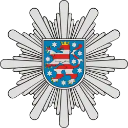 Aktueller Polizeistern der Thüringer Polizei