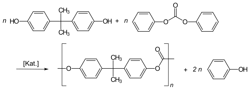 Darstellung von Polycarbonaten aus Bisphenol&nbsp;A mit Diphenylcarbonat