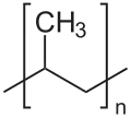 Strukturformel Polypropylen