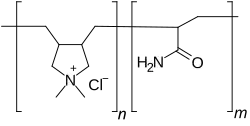 Strukturformel von Polyquaternium-7
