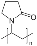 Strukturformel von Polyvinylpyrrolidon