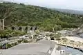 Ehemalige Bahnbrücke am Ausgang der Schlucht „Ravine des Colimaçons“