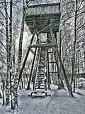 Turm zur Vogelbeobachtung auf der Halbinsel Pornaistenniemi