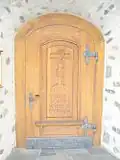 Portal der Kirche: "Gottes Wort bleibt in Ewigkeit" (lateinisch)