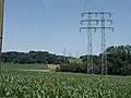 Portalmast für drei Stromkreise, drei Ebenen[6]