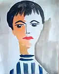 Porträt Brünni (Aquarell 1957)