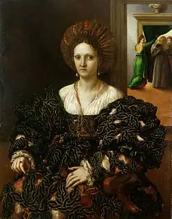 Giulio Romano, Porträt von Margherita Paleologa, 1531.
