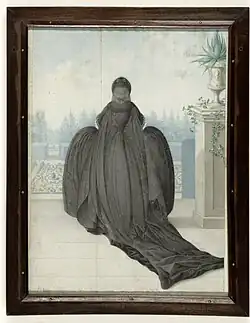 Kaiserin Maria Theresia in Witwentracht, Aquarellzeichnungen von Ignaz Manzador, nach 1764