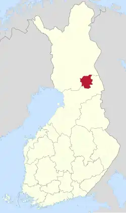 Lage von Posio in Finnland