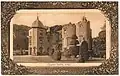 Postkarte von Fingask Castle, geschickt von Errol nach Oxford, frankiert am 15. August 1910.
