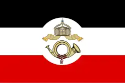 Reichspostflagge von 1892 bis 1918