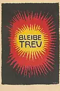 Plakat: Bleibe treu