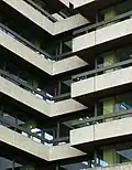 Verschachtelte Balkone