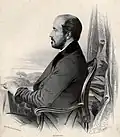 Nicolas Maurin nach Daguerreotypie von Perraud (Rom 1846): Aleksander Potocki.