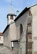 Südwestseite der Kirche