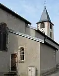 Nordwestseite der Kirche