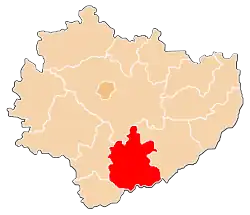 Karte des Powiat Buski