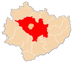 Karte des Powiat Kielecki