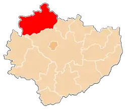 Karte des Powiat Konecki