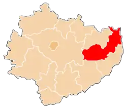 Karte des Powiat Opatowski
