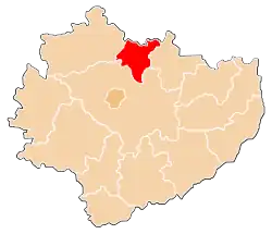 Karte des Powiat Skarżyski