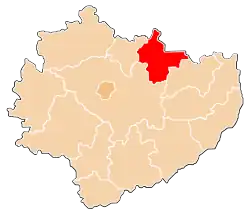 Karte des Powiat Starachowicki
