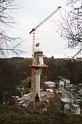 Die Pfeiler wachsen in die Höhe