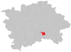 Lage von Háje in Prag