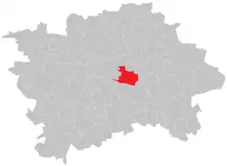 Lage von Strašnice in Prag