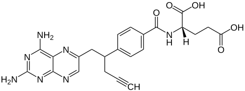 Strukturformel von Pralatrexat