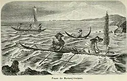 Praue der Mentawai-Insulaner vor der Westküste Sumatras