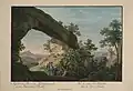 Ansicht des "Thores am Prebischgrund" von Carl August Richter (um 1825)