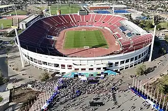 Das Estadio Nacional de Chile im April 2024