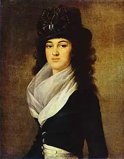 Anna Petrowna Loputschina, verheiratete Gagarina, Maitresse des Zaren Paul I